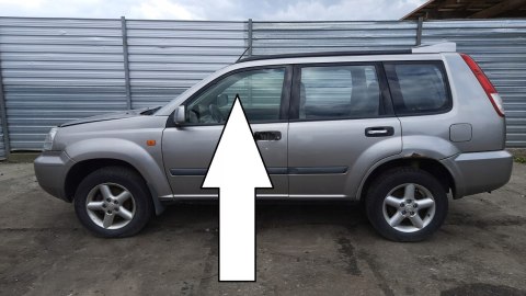 SZYBA DRZWIOWA LEWA PRZÓD NISSAN X-TRAIL I T30 00-