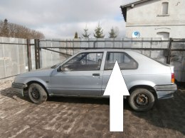 SZYBA KAROSERYJNA LEWA TYŁ RENAULT 19 I PHI 3D HB