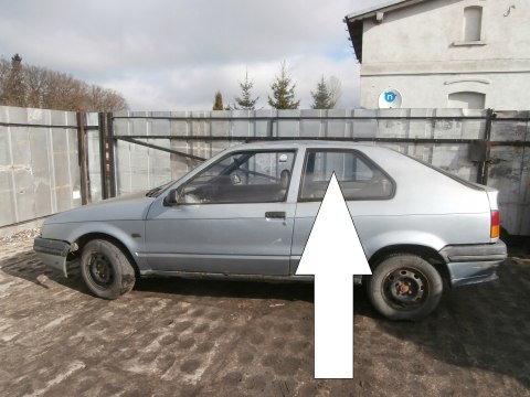 SZYBA KAROSERYJNA LEWA TYŁ RENAULT 19 I PHI 3D HB