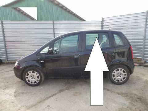 SZYBA DRZWIOWA LEWA TYŁ DUŻA FIAT IDEA I 03-05