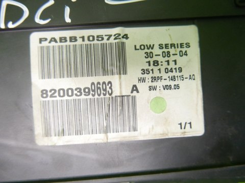 LICZNIK 8200399693A RENAULT MEGANE II PHI 1.9 DCI