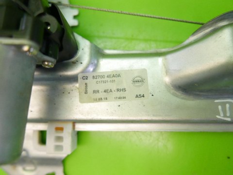 MECHANIZM PODNOŚNIK TYŁ PRAWY NISSAN QASHQAI J11