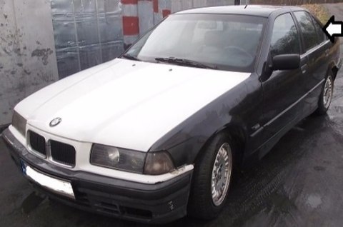 SZYBA DRZWIOWA LEWA TYŁ MAŁA BMW E 36 SEDAN 4D 5D