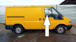 Szyba drzwiowa prawa przód FORD TRANSIT MK6 00-06