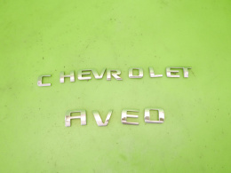 Logo znaczek emblemat napis CHEVROLET AVEO I T200 HB 02-07