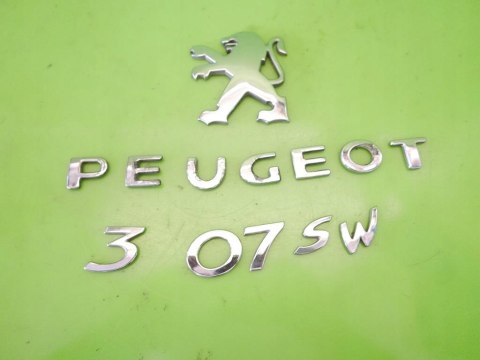 EMBLEMAT LOGO ZNACZEK NAPIS TYŁ PEUGEOT 307 SW PHI