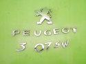 EMBLEMAT LOGO ZNACZEK NAPIS TYŁ PEUGEOT 307 SW PHI