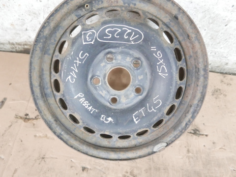 Felga stalowa 15'' 15X6 ET45 5X112 VW PASSAT B5 FL Felga stalowa 15'' 15X6 ET45 5X112 VW PASSAT B5 FL
