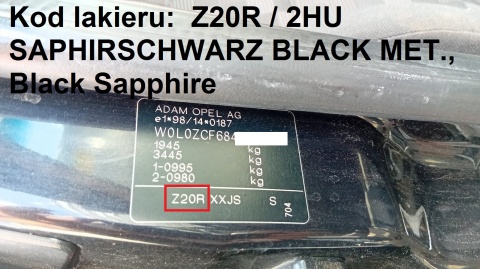 Ćwiartka podłużnica lewa przód Z20R 2HU OPEL VECTRA C GTS 02-05