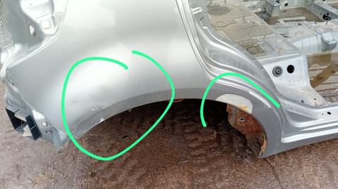 Błotnik prawy tył tylny poszycie ZCD SUZUKI SX4 I EY HB 5D 06-09 Błotnik prawy tył tylny poszycie ZCD SUZUKI SX4 I EY HB 5D 06-09
