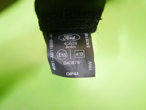 Pas bezpieczeństwa prawy tył 4M51A611B68AK FORD FOCUS MK2 FL 5D Pas bezpieczeństwa prawy tył 4M51A611B68AK FORD FOCUS MK2 FL 5D