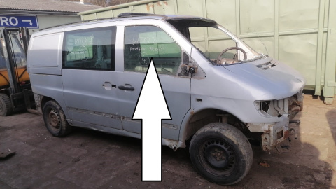 Szyba drzwiowa prawa przód MERCEDES VITO I FL W638 99-03 Szyba drzwiowa prawa przód MERCEDES VITO I FL W638 99-03