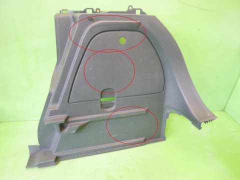 Boczek bagażnika prawy mocowanie półki OPEL CORSA D 3D HB 06-11