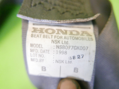 Pas bezpieczeństwa środek tył HONDA CRV CR-V I RD1 95-99 Pas bezpieczeństwa środek tył HONDA CRV CR-V I RD1 95-99