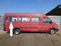 Szyba karoseryjna prawa tył VW LT II LT46 L3H2 96-06