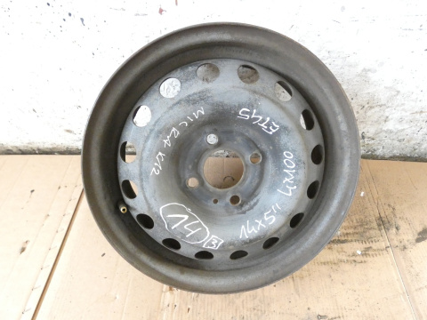 Felga stalowa 14 14X5 4X100 ET45 NISSAN MICRA K12 III 03-05 Felga stalowa 14 14X5 4X100 ET45 NISSAN MICRA K12 III 03-05