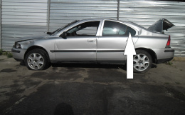 Szyba drzwiowa lewa tył mała VOLVO S60 I SEDAN 5D 00-04