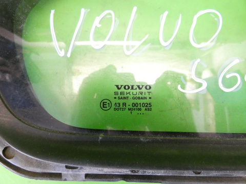 Szyba drzwiowa prawa tył mała VOLVO S60 I SEDAN 5D 00-04 Szyba drzwiowa prawa tył mała VOLVO S60 I SEDAN 5D 00-04