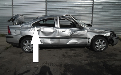 Szyba drzwiowa prawa tył mała VOLVO S60 I SEDAN 5D 00-04 Szyba drzwiowa prawa tył mała VOLVO S60 I SEDAN 5D 00-04