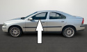 Szyba drzwiowa lewa przód VOLVO S60 I SEDAN 5D 00-04
