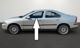Szyba drzwiowa lewa przód VOLVO S60 I SEDAN 5D 00-04