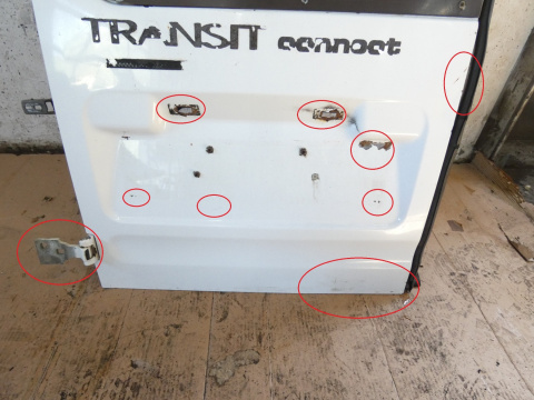 Drzwi skrzydłowe lewe tył 3G FORD TRANSIT CONNECT MK1 FL 09-13 Drzwi skrzydłowe lewe tył 3G FORD TRANSIT CONNECT MK1 FL 09-13