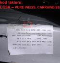 Zawiasy maski pokrywy silnika prawy + lewy LC9A VW GOLF VII GTI 12-16