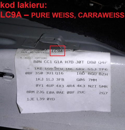 Zawiasy maski pokrywy silnika prawy + lewy LC9A VW GOLF VII GTI 12-16 Zawiasy maski pokrywy silnika prawy + lewy LC9A VW GOLF VII GTI 12-16