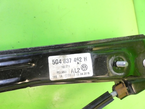 Mechanizm podnośnik szyby prawy przód 5G4837462H VW GOLF VII GTI 5D 12-16