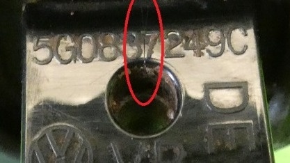 Ogranicznik drzwi lewy przód 5G0837249C VW GOLF VII GTI HB 12-16