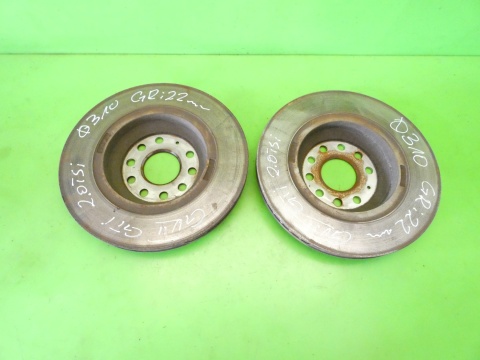 Tarcze hamulcowe tył 310mm wentylowane VW GOLF VII GTI 2.0 TSI 12-16