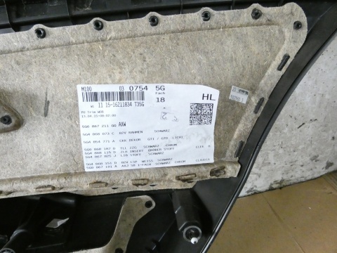 Boczek tapicerka lewa tył clark TW VW GOLF VII GTI HB 12-16