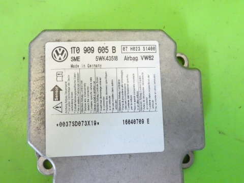 Moduł sensor airbag 1T0909605B VW TOURAN I 1T 1.9 TDI 03-06
