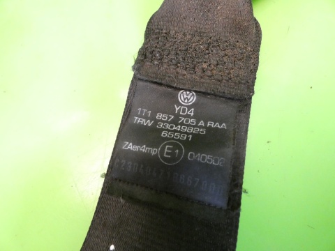 Pas bezpieczeństwa lewy przód 1T1857705A VW TOURAN I 1T 03-06