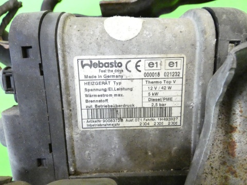 Webasto dogrzewacz silnika thermo top v 1K0815065T VW TOURAN I 1T 1.9 TDI Webasto dogrzewacz silnika thermo top v 1K0815065T VW TOURAN I 1T 1.9 TDI