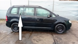 Szyba drzwiowa prawa tył mała VW TOURAN I 1T 03-06