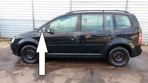 Szyba karoseryjna lewa przód mała VW TOURAN I 1T 03-06