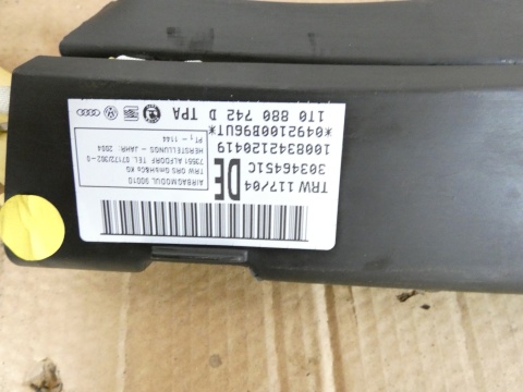 Kurtyna powietrzna airbag prawa 1T0880742D VW TOURAN I 1T 03-06