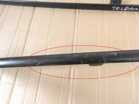 Relingi dachowe prawy + lewy VW TOURAN I 1T 03-06