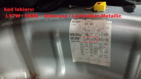 Klamka zewnętrzna prawa przód 4B0839885 LY7W AUDI A3 8P HB 3D 03-05