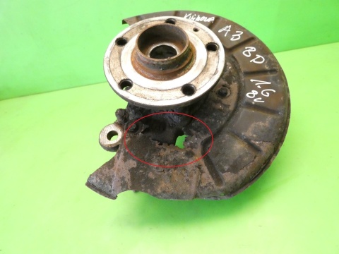 Zwrotnica piasta lewa przód AUDI A3 8P 1.6 8V HB 3D 03-05