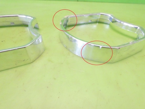 Ramki reflektora chrom lamp przód AUDI A3 8P 03-05