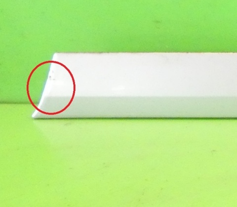 Listwa błotnika lewa tył dół 8P3853699B LY7W AUDI A3 8P HB 3D 03-05