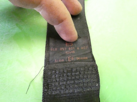 Pas bezpieczeństwa prawy tył 6L0857805B SEAT IBIZA III 6L 3D 02-05