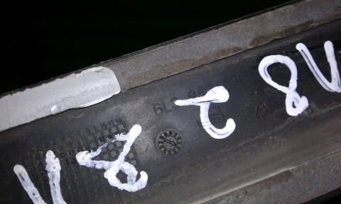 Listwa błotnika lewa tył 6L3853535 SEAT IBIZA III 6L 3D 02-05