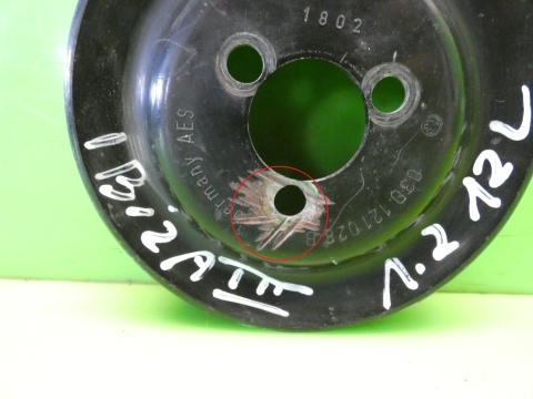 Koło pasowe pompy wody 03D121028B SEAT IBIZA III 6L 1.2 12V 02-05