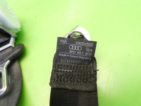 Pas bezpieczeństwa lewy tył AUDI A3 8P FL 5D 08-13