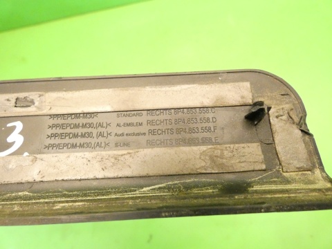 Listwa nakładka na próg prawa tył sline AUDI A3 8P FL 5D 08-13