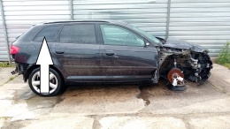 Szyba karoseryjna prawa tył ciemna AUDI A3 8P FL 5D SPORTBACK 08-13