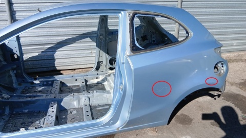 Błotnik lewy tył ćwiartka poszycie 33Y MAZDA 2 II DE 3D HB 07-10